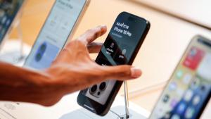 Un iPhone 16, el último modelo del icónico smartphone de Apple.