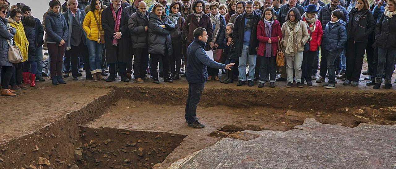 La excavación del mosaico de La Estaca se retoma el miércoles con un