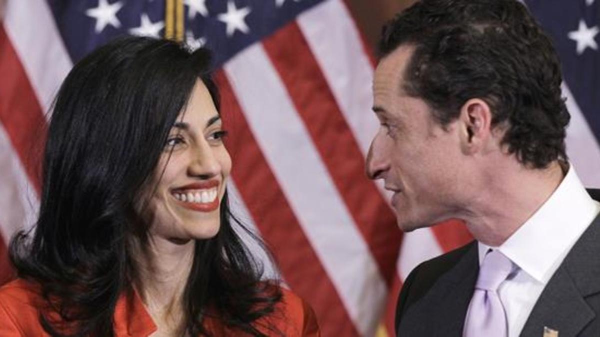 Anthony Weinar y Huma Abedin, en el 2015.