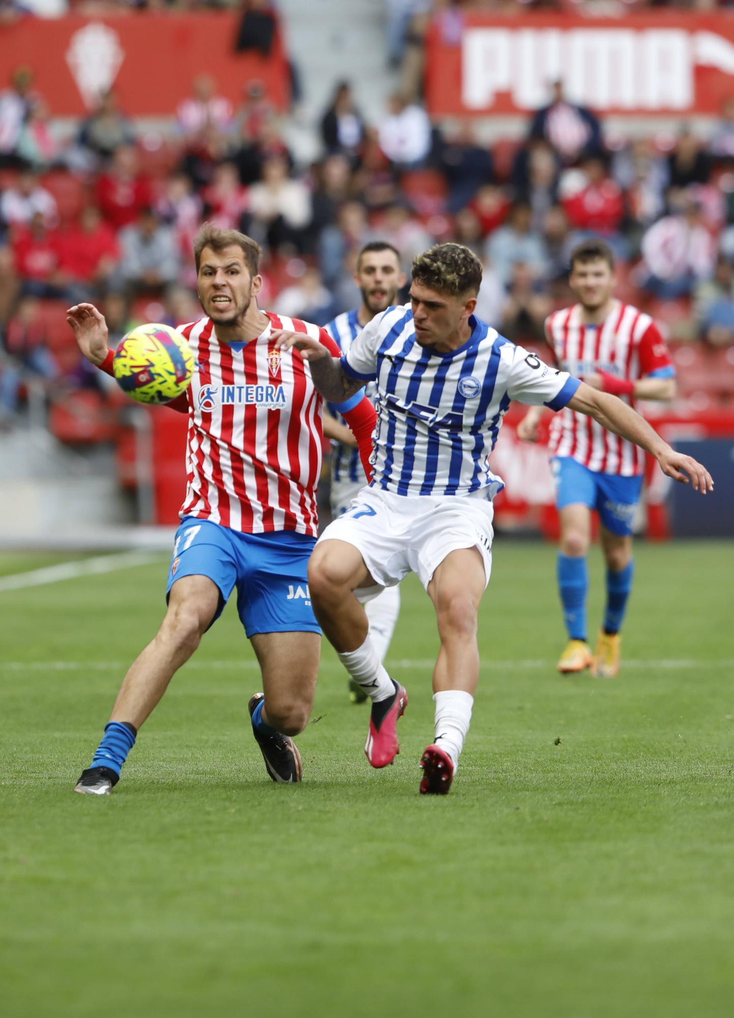 Así fue el encuentro entre el Sporting y el Alavés