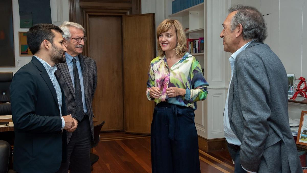 Vicent Marzà, Alejandro Tiana, Pilar Alegría y Miguel Soler.