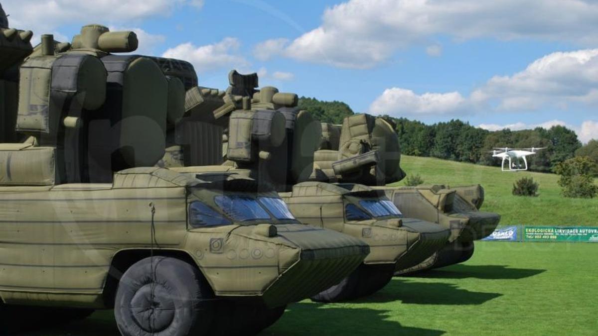 Tanques hinchables de la compañía checa Inflatech.