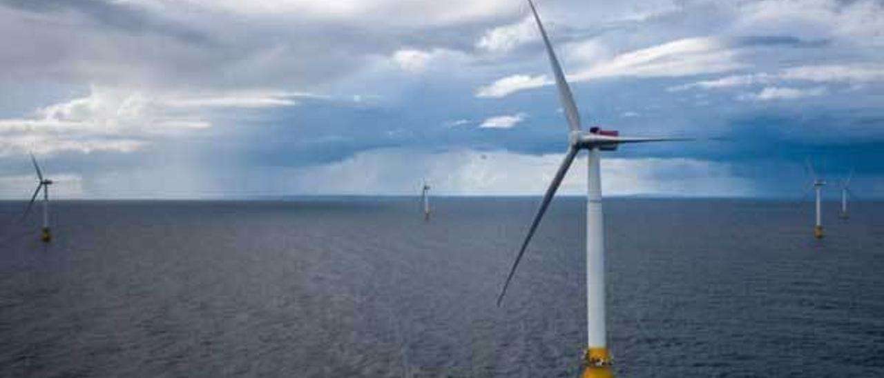 El parque eólico flotante Hywind, en la costa escocesa.