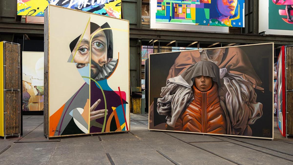 Obras del artista linarense Belin en la última exposición en Ámsterdam