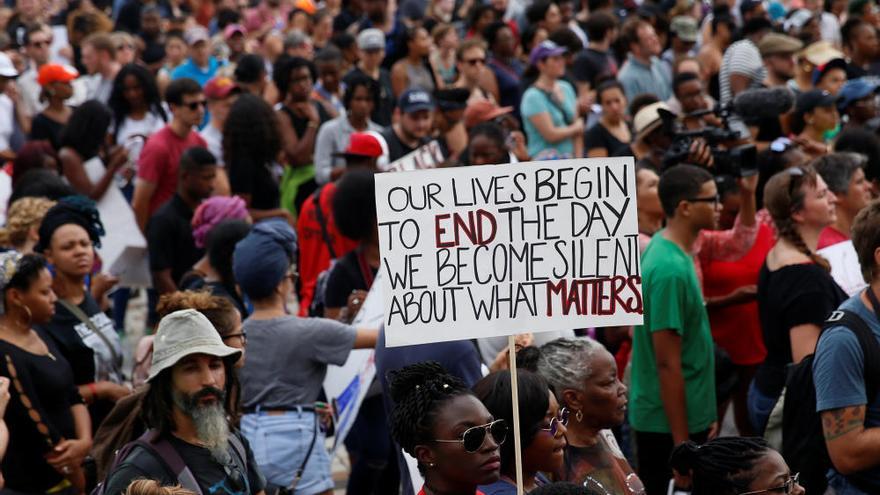 Protestas contra la violencia policial en Baton Rouge