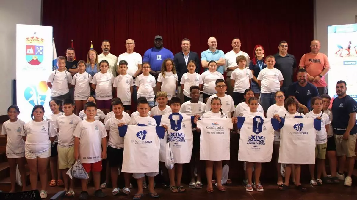 Yaiza acoge por primera vez el Campus de Lucha Canaria Fundación CajaCanarias con 75 jóvenes de todas las islas