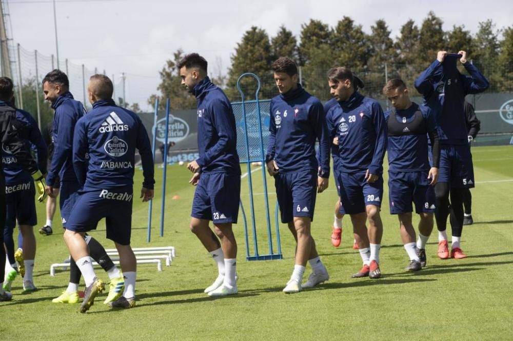 El Celta prepara en A Madroa el duelo ante el Leganés