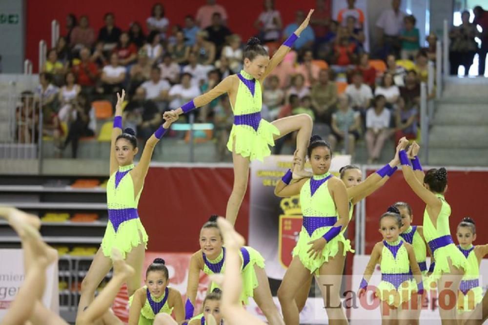 Clausura de las escuelas de Cartagena de gimnasia rítmica y estética de grupo