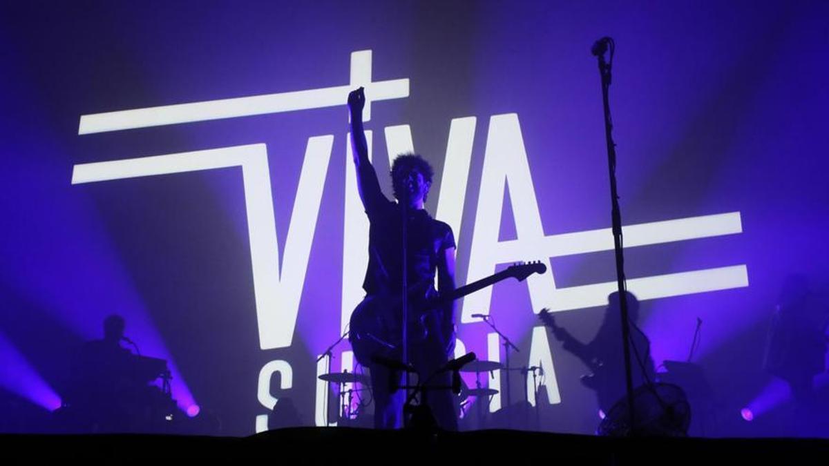 La banda murciana Viva Suecia, en un concierto.