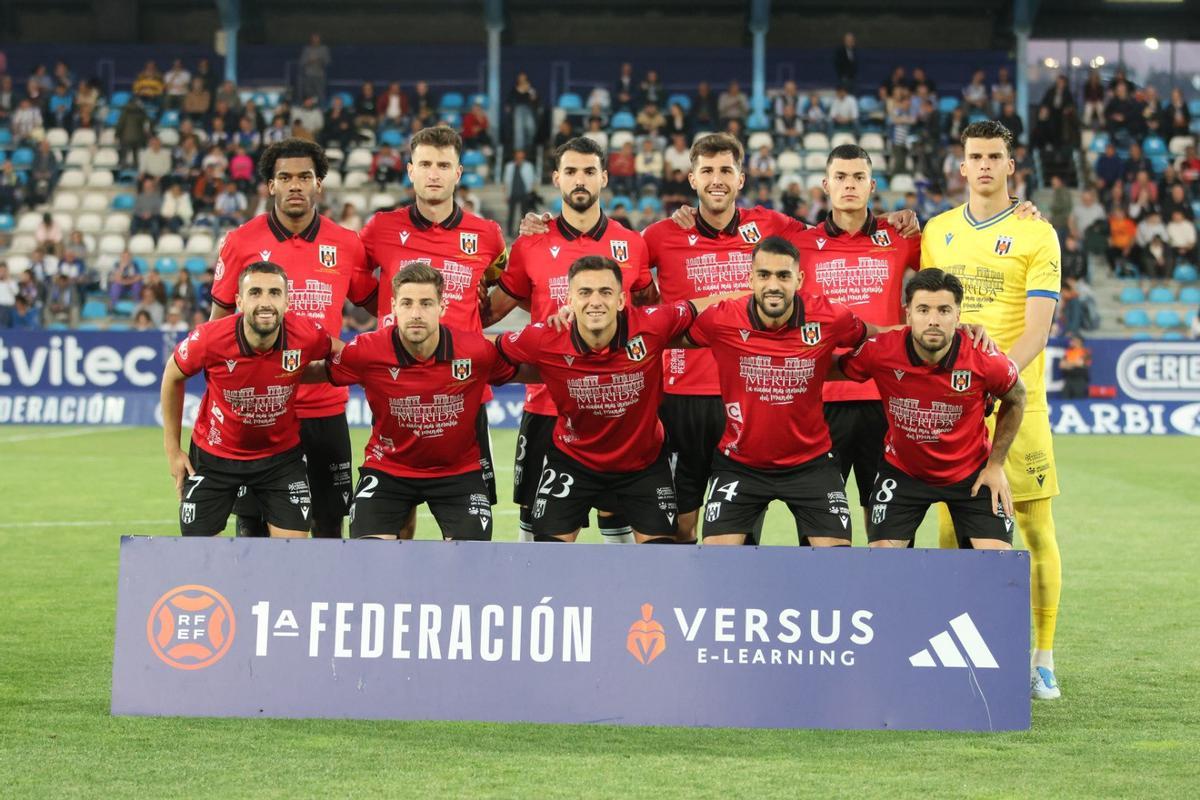 Once inicial del Mérida este sábado en Ponferrada.