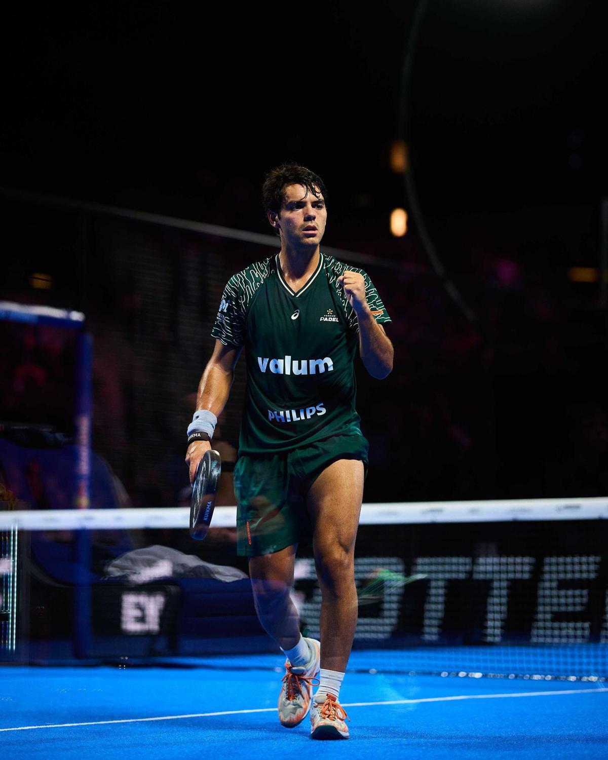 Coki celebra un punto en el P2 de Rotterdam