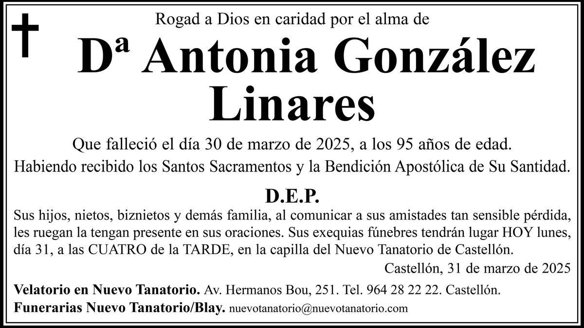 Dª Antonia González Linares
