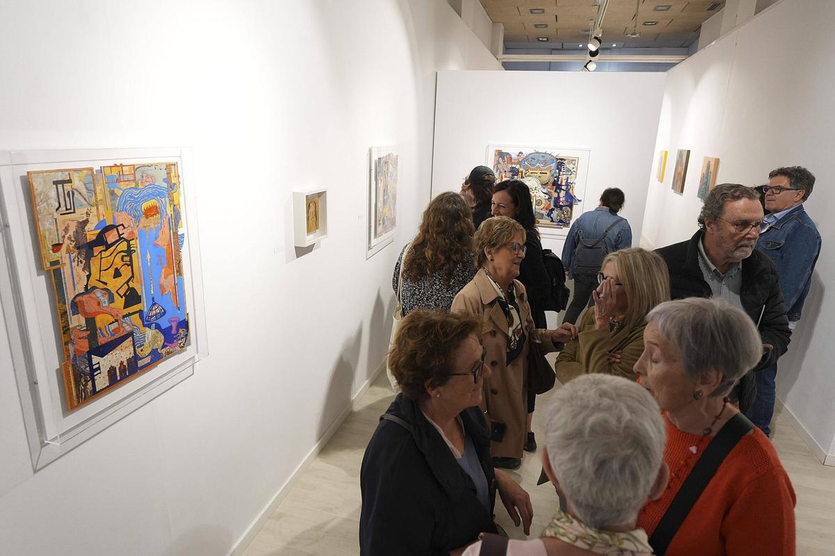Les imatges de la presentació de l'exposició ed Manel Bayo i Evdokim Perevalsky, a la Fundació Valvi