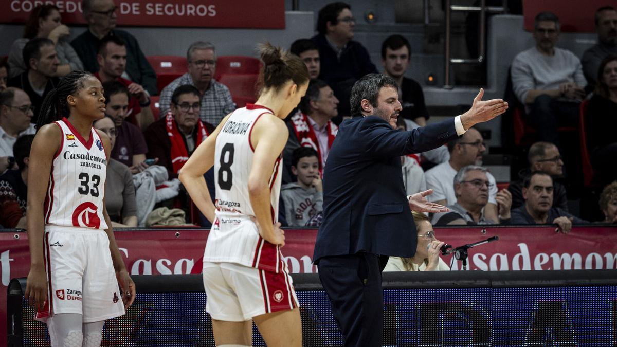 Carlos Cantero, en el partido de Euroliga entre el Casademont Zaragoza y el Fenerbahce en el Príncipe Felipe.