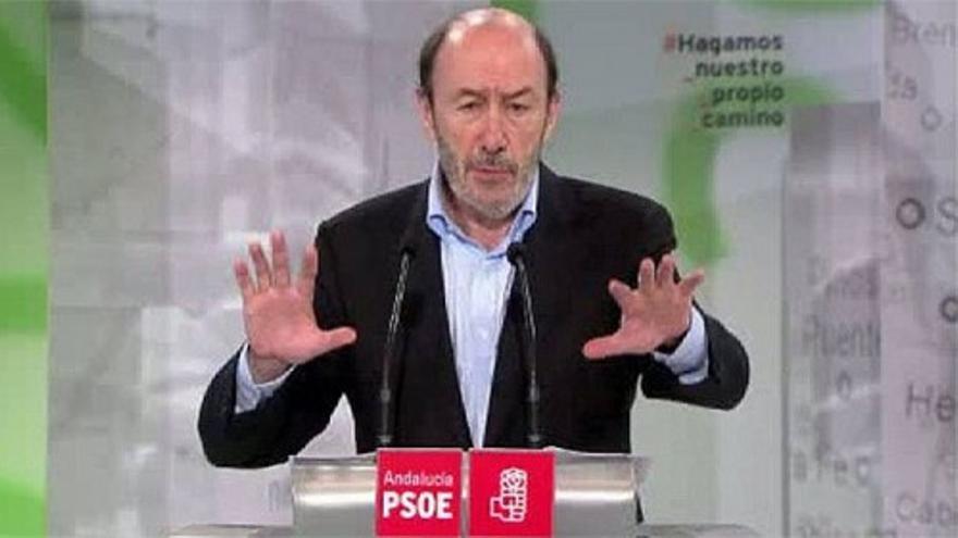 Rubalcaba "Hay una campaña repugnante contra los sindicatos"