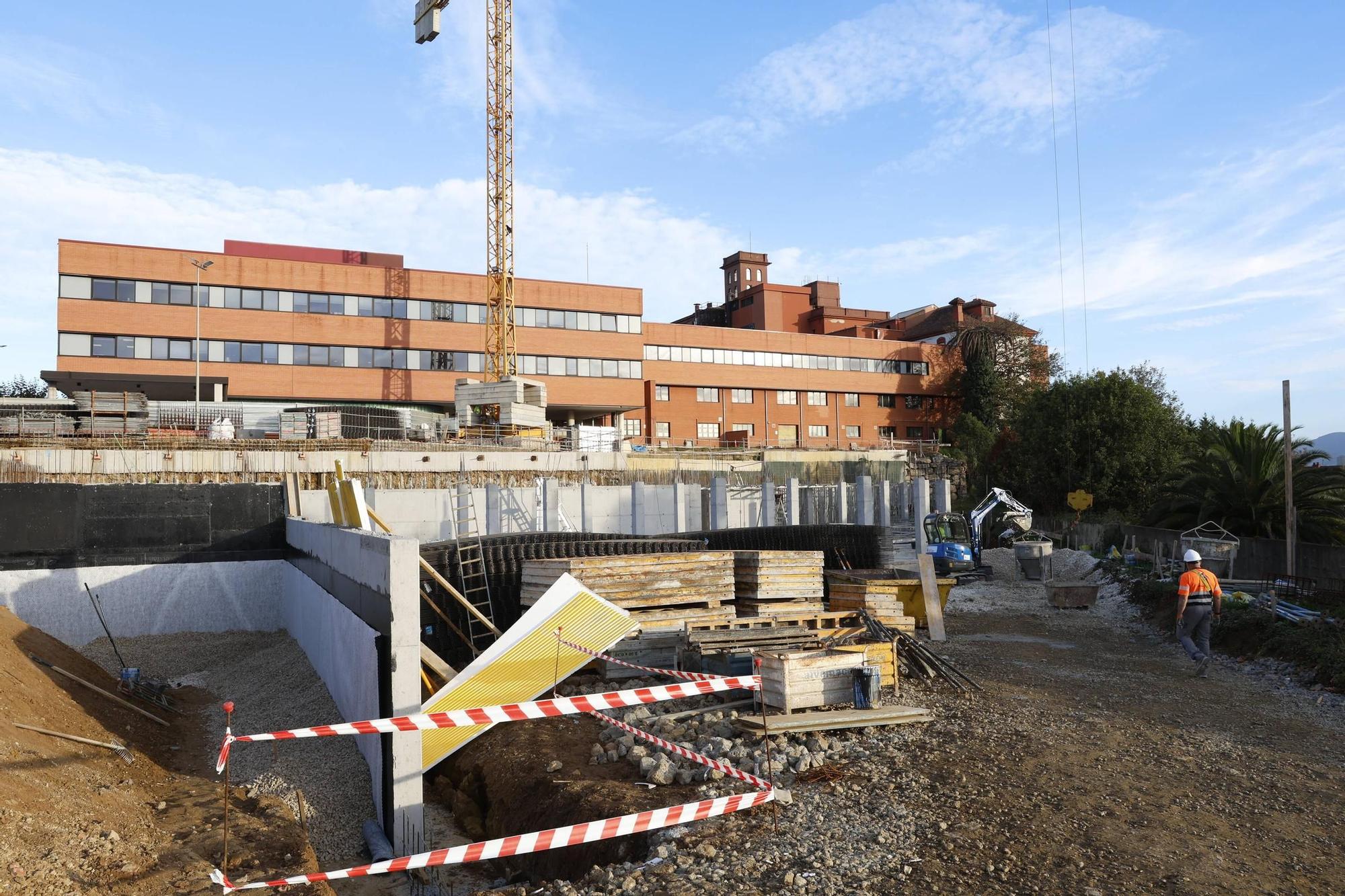 El avance de la amplación del Hospital de Jove, en imágenes