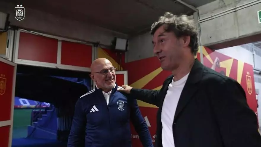 ¡Luis de la Fuente se reencuentra con Santi Denia!