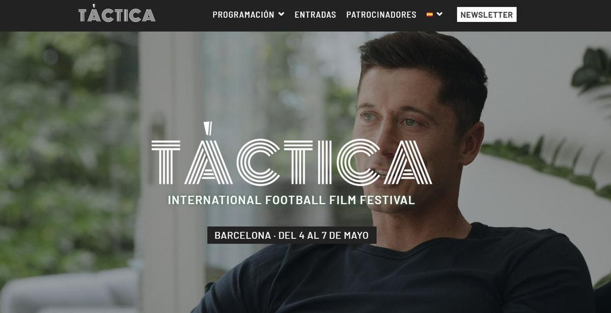 Cartel del documental sobre Lewandowski en el festival 'Tática'.