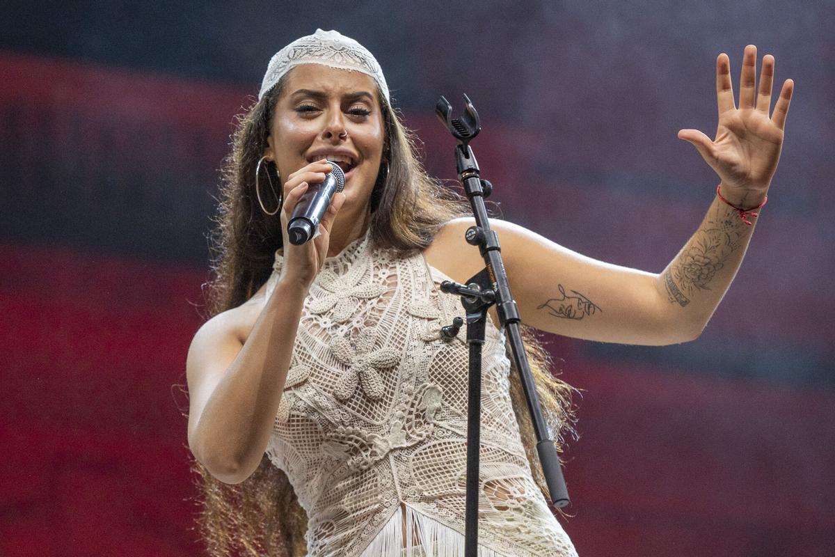 El grupo Las Migas durante su actuación en los jardines del Palau de Pedralbes dentro del Festival Les Nits Occident