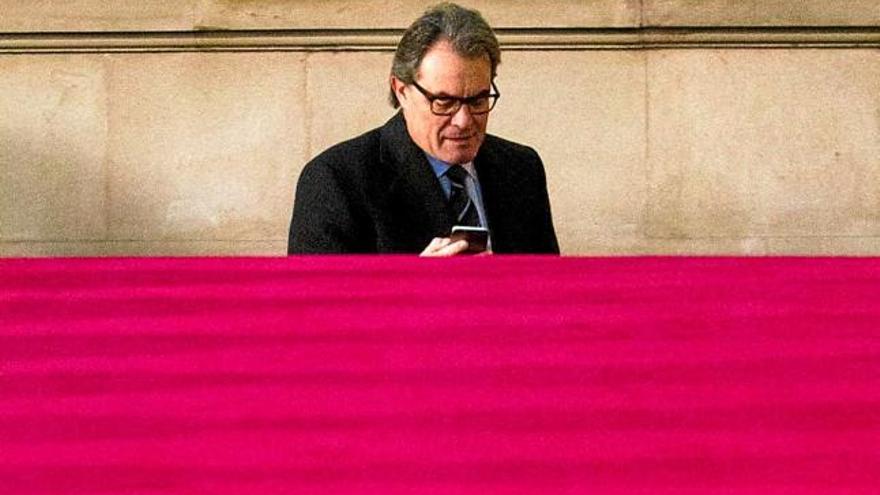 Artur Mas, ahir al Parlament