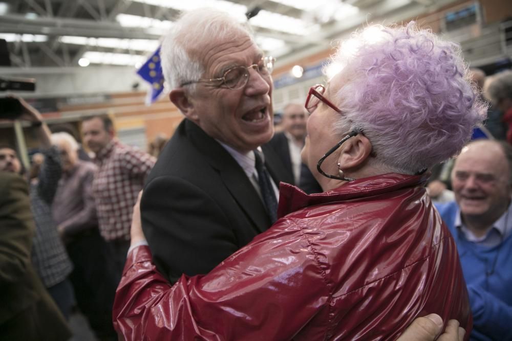 Mitin de Borrell y Barbón en Oviedo