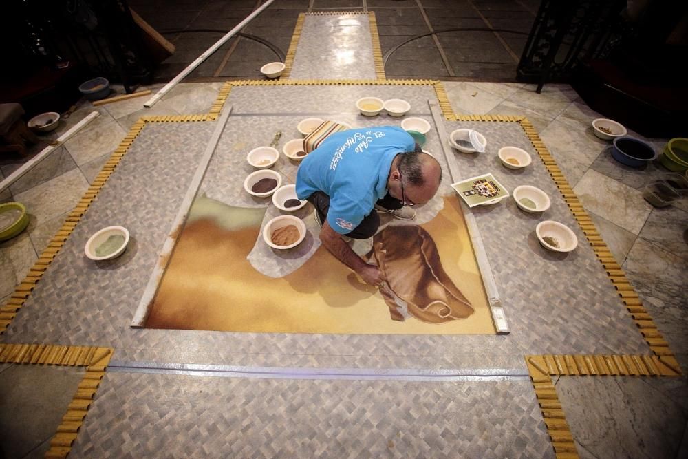 Histórica alfombra del Corpus de La Orotava