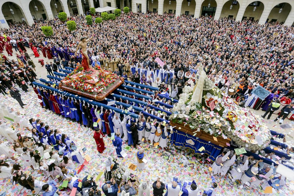 El Encuentro no procesiona en Alicante el Domingo de Resurrección.