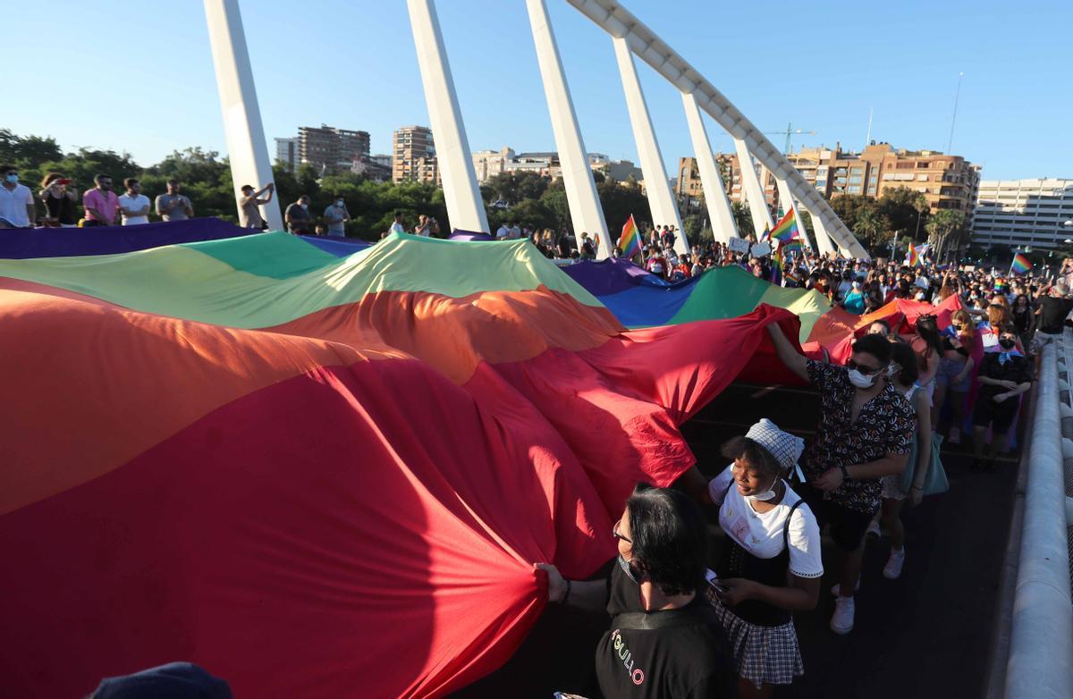 Valencia . Manifestación Dia del Orgullo LGTBI