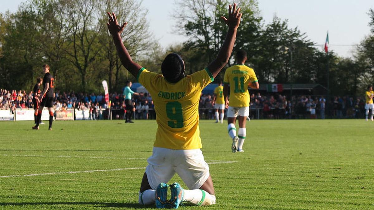 Endrick abrió el marcador contra el Corinthians