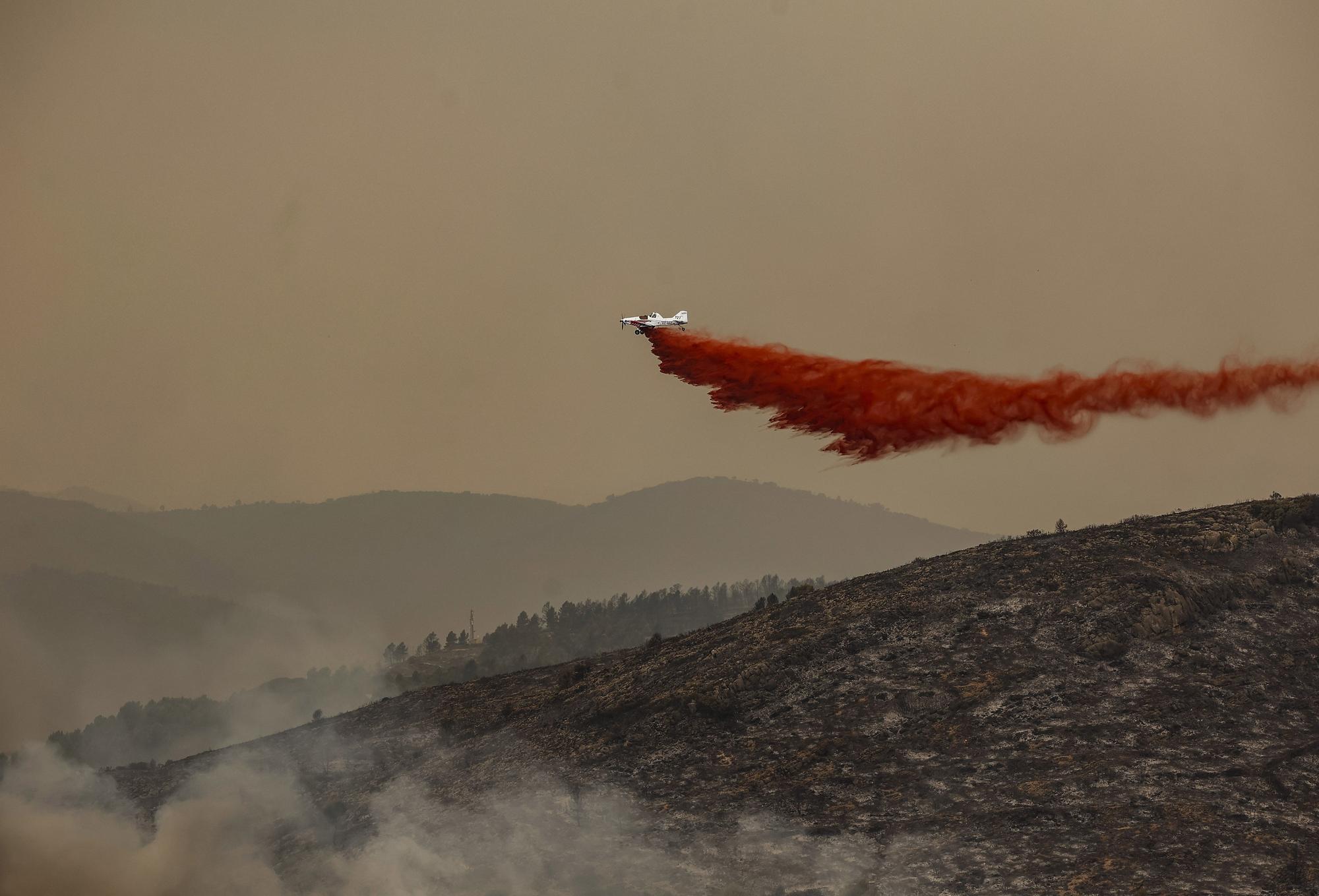 Desoladoras imágenes del incendio de Bejís