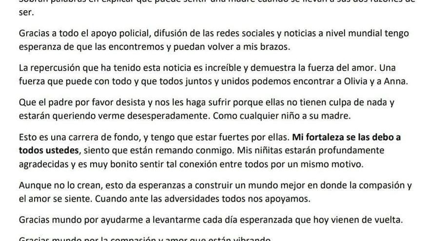 Carta de Beatriz Zimmerman.