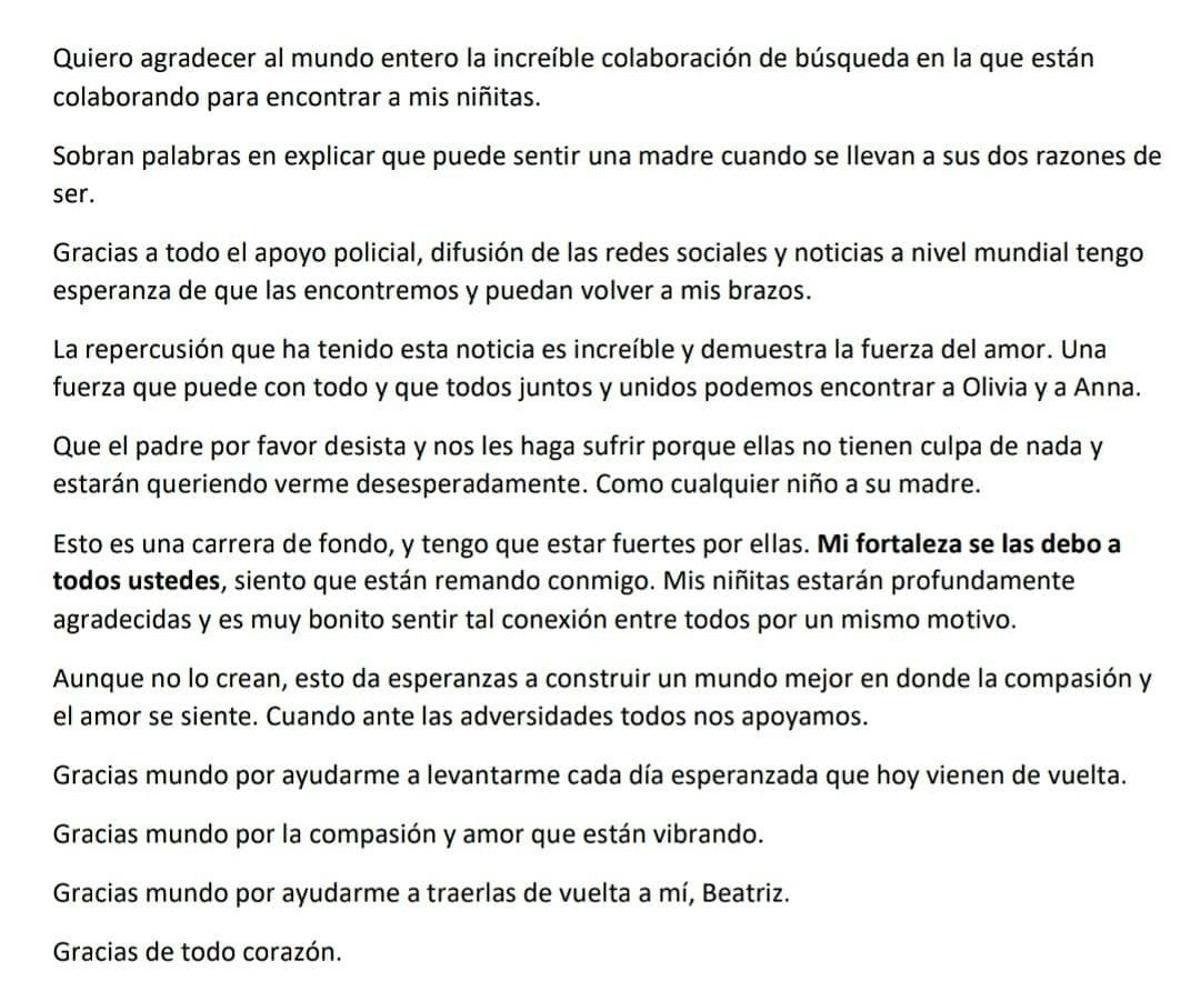 Carta de Beatriz Zimmermann.