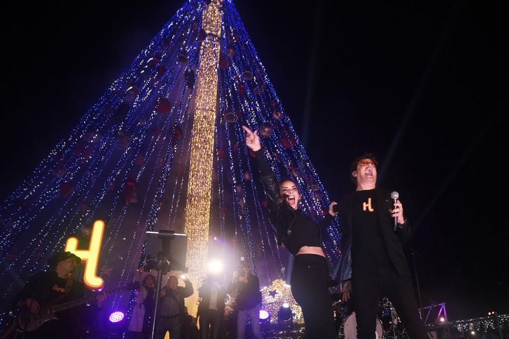 Encendido del árbol de la Circular en Murcia