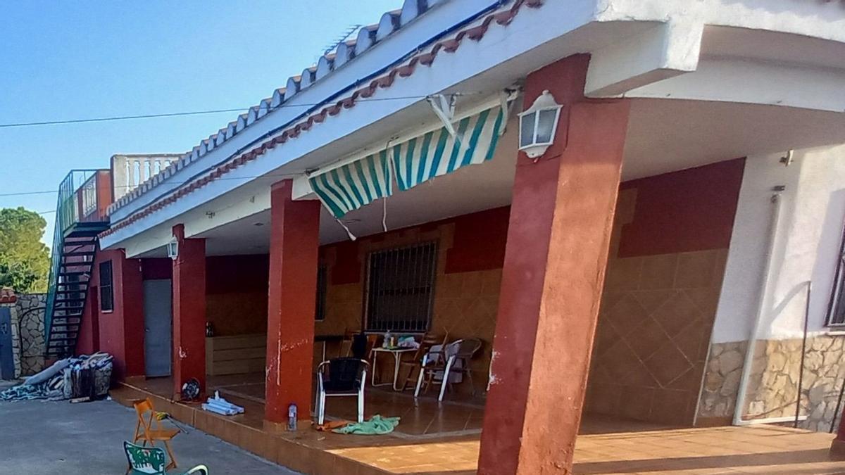 Imagen de archivo de la vivienda de la Marjaleria que fue okupada a finales de junio y ya ha sido desalojada.