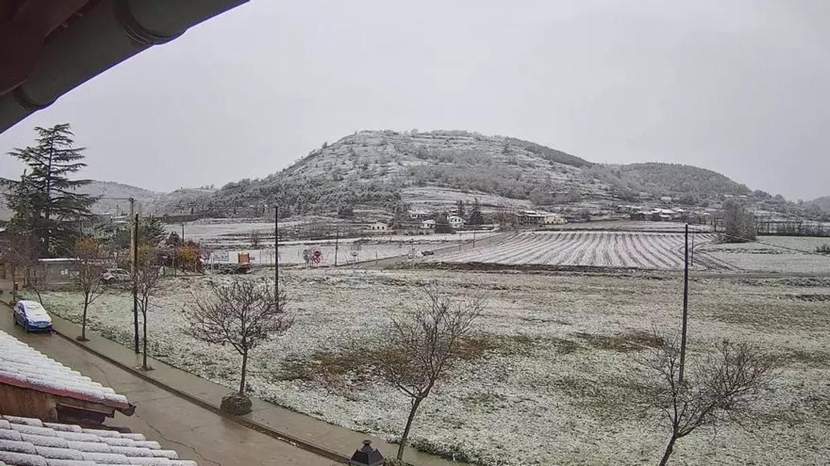 La nieve llega tímidamente a la Catalunya Central