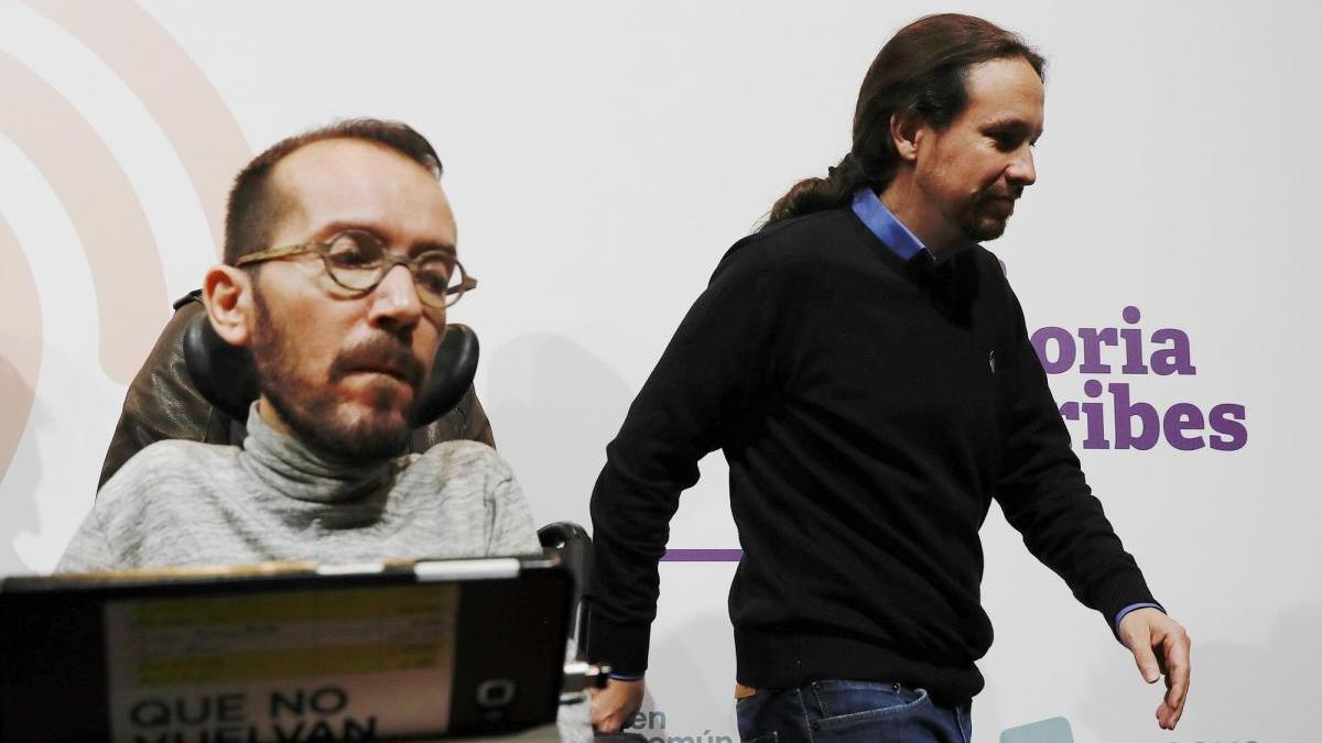 Iglesias aparta a Echenique tras reorganizar la cúpula de Podemos