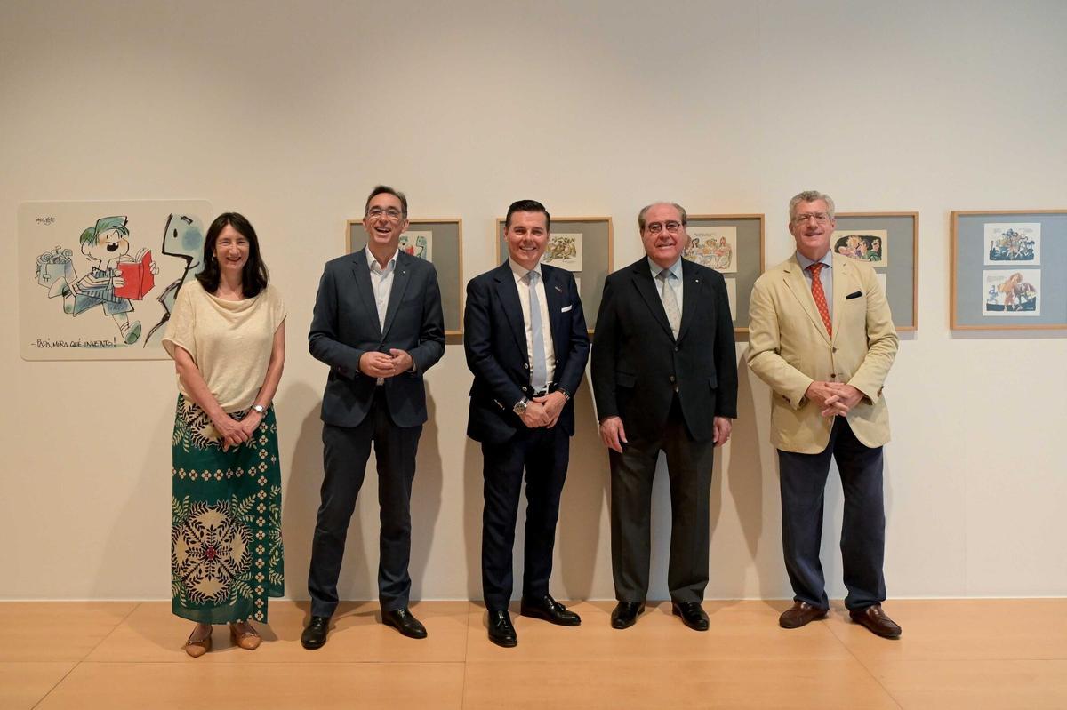 Inauguración de la exposición sobre Antonio Mingote