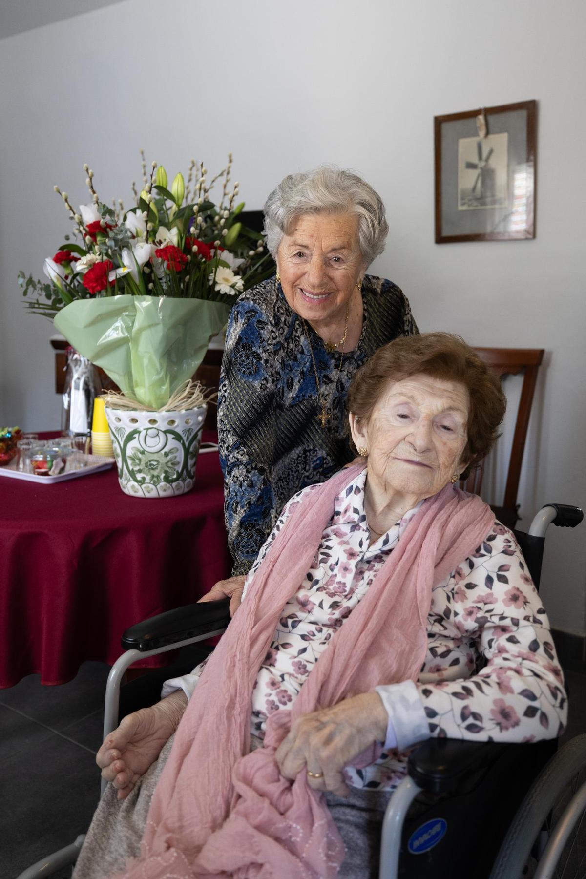 Galería: Cumpleaños de las mujeres centenarias de Can Felix en Puig des Molins