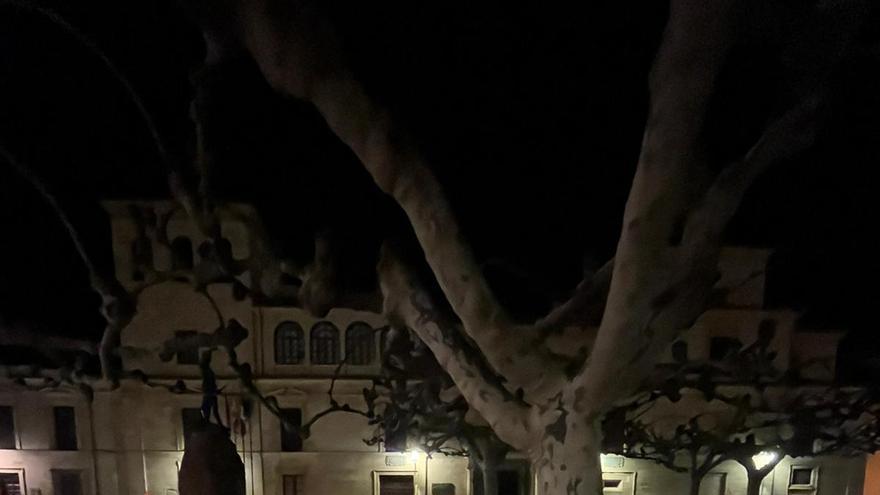 ¿Está bien iluminada por las noches la plaza de Viriato de Zamora?