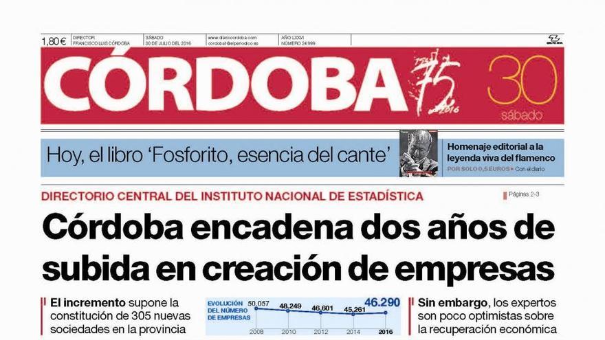 Dos años seguidos de subida en la creación de empresas en Córdoba