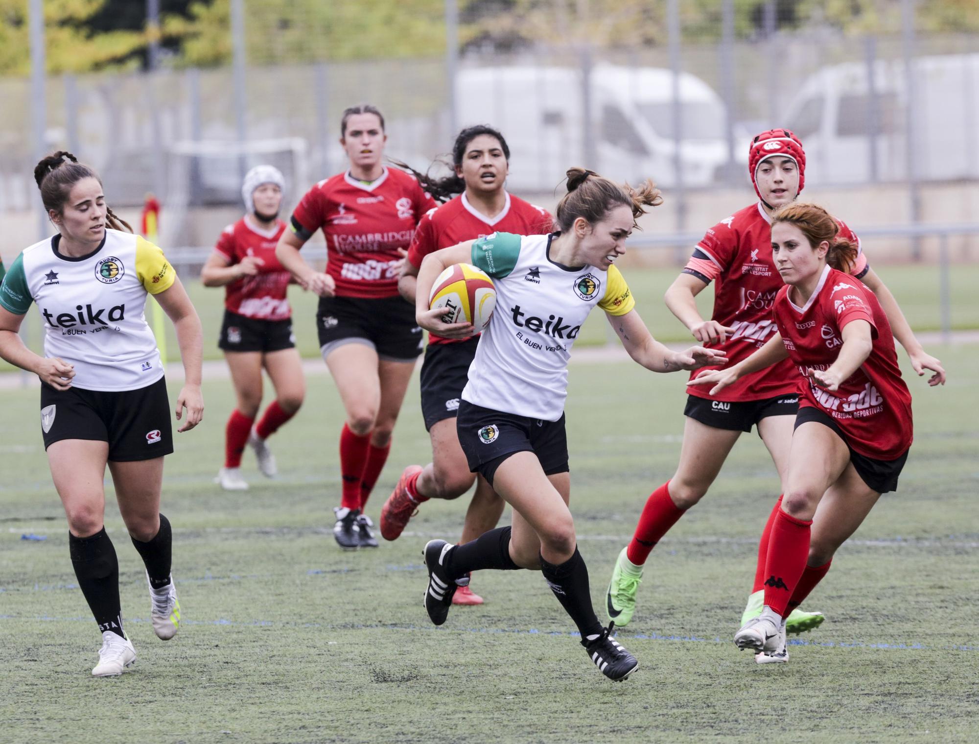 Victoria del Rugby Turia ante CAU Valencia en División de Honor B femenina de rugby