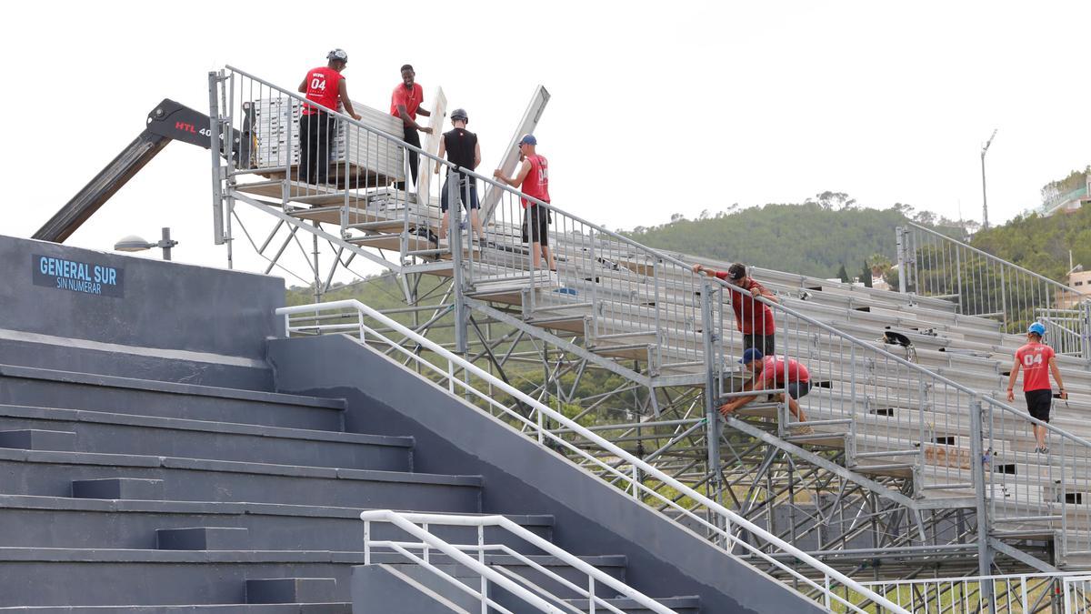 Empieza la transformación del estadio de Can Misses en Ibiza