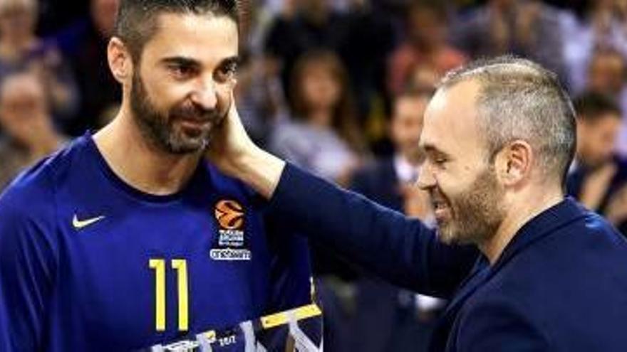 Andrés Iniesta va entregar un record a Juan Carlos Navarro