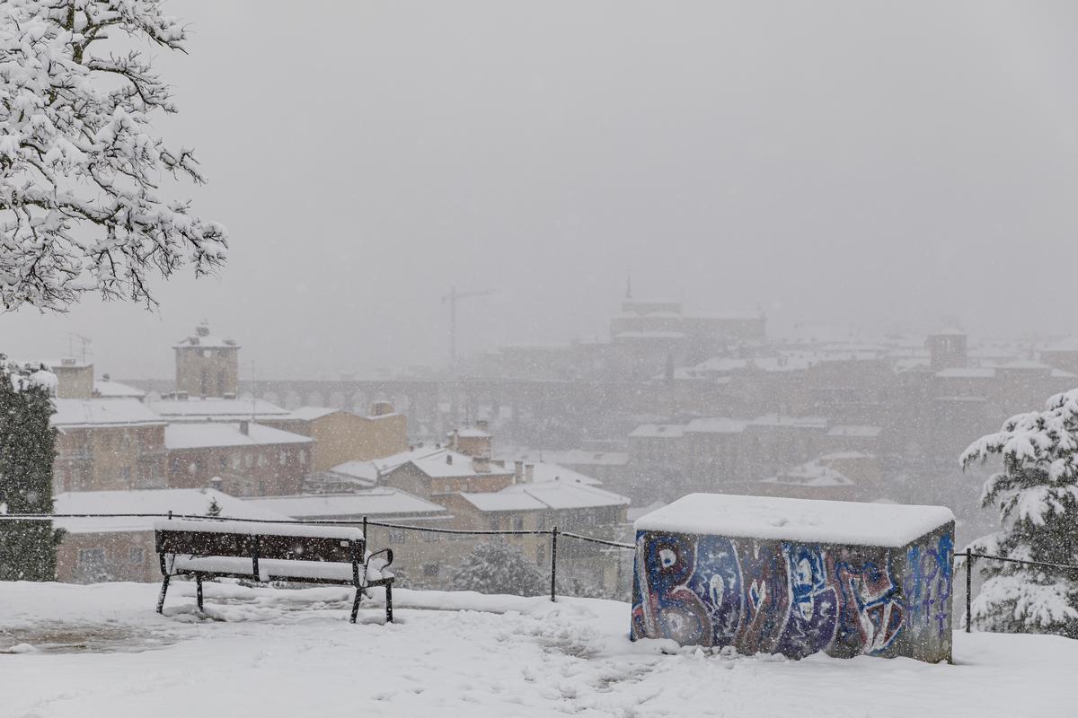 La nevada en Segovia