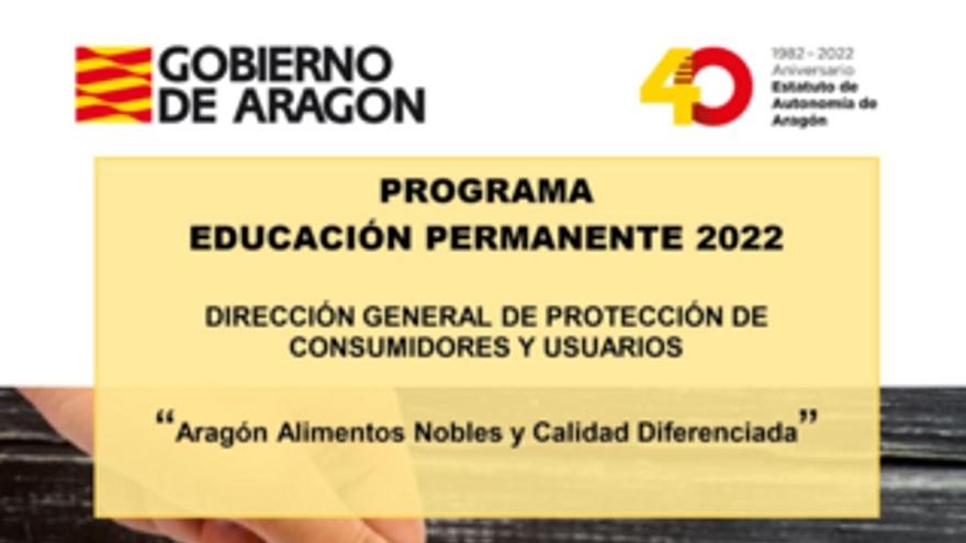 Charla - Aragón alimentos nobles y calidad diferenciada