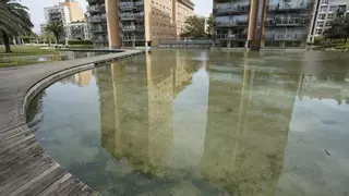 L'estany del parc del Migdia de Girona torna a estar ple després de més de dos anys