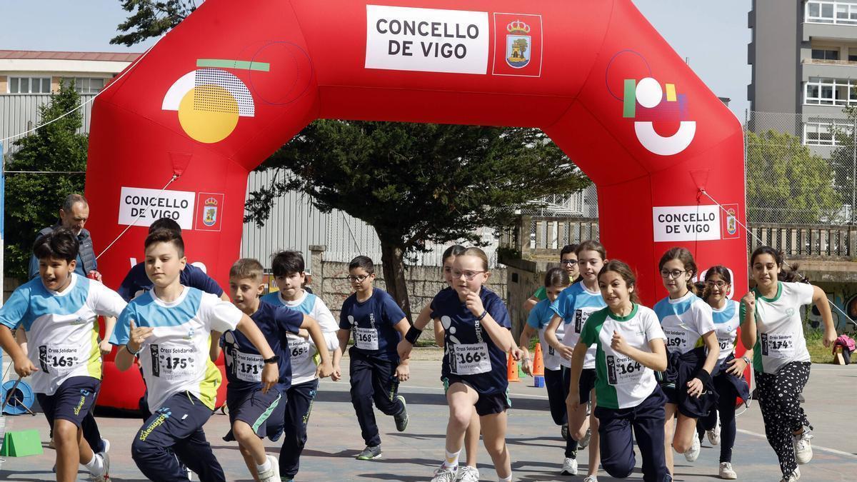 Zancadas solidarias en Vigo para ayudar a tres menores