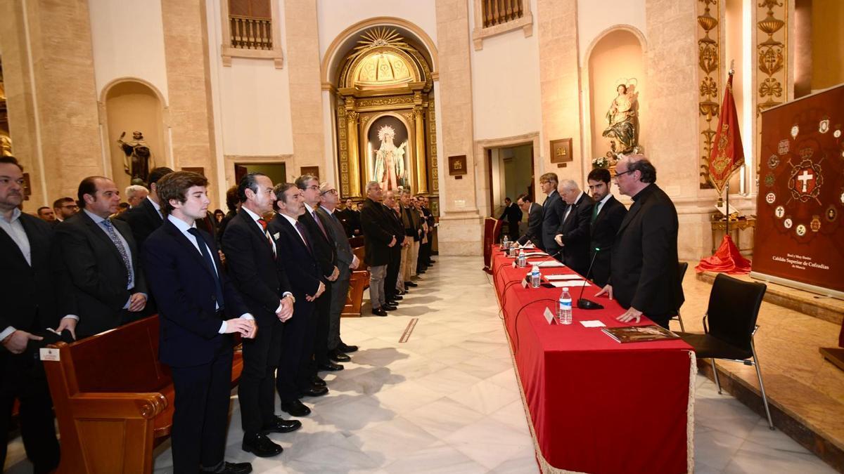 La parroquia de San Lorenzo Mártir, en Murcia, acogía este sábado por la mañana la presentación de la revista del Cabildo de Cofradías.