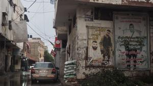 Una calle del campo de refugiados de Yenín.