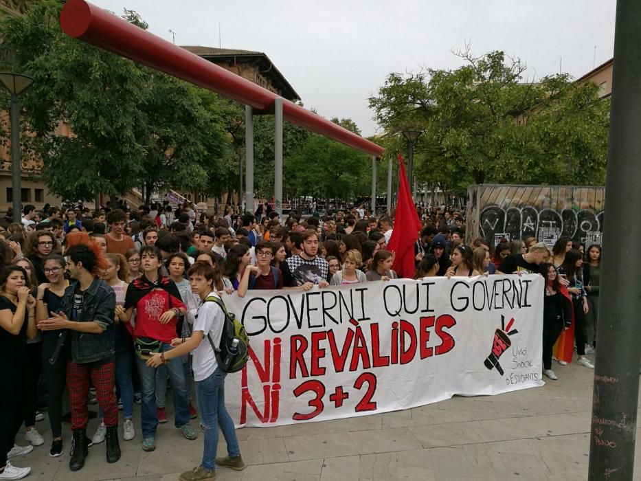 Manifestación de estudiantes en Palma contra la Lomce y las reválidas